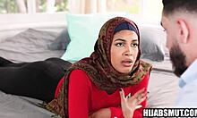 stepbro gets his virgin muslim stepsis ready for the wedding night fuck