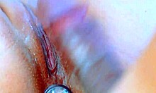 Watch perfect puffy pink pussy take buttplug fuck and deep creampie close-up