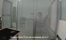 me pongo bien cachondo con mi jefa hasta creampie en su pussy apretada