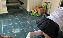 pervy stepdad spies schoolgirl then rams cock straight into her tight pussy bent over