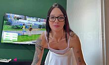 Bola Fills Golf Babe's Tight Hole in Steamy Bedroom Quickie Creampie