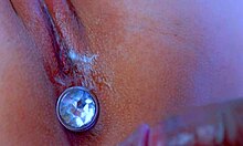 Watch perfect puffy pink pussy take buttplug fuck and deep creampie close-up