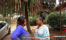 Huge Natural Boobs Bounce as BBW Black Lesbians Share Double Dildo Ecstasy and Cum