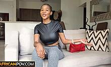 Bubble Butt Ebony Gets Pounded Doggy by Producer