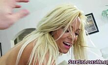 blonde teen rides cock in hot pov action