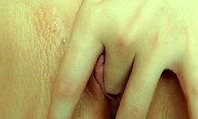 watch her pink puffy pussy lips drip juicy as she masturbates to orgasm close-up