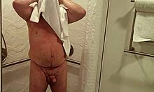 whoa grandpa's sexy shower flashes everything to peeping neighbors!!