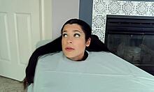 Can you handle this bound milf's deepthroat gag fest?