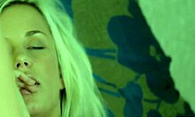 Man, this teen babe fingers her tight wet pussy solo