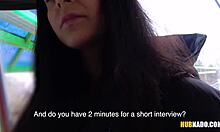 Stacy Sommers Eyes My Public Tram Jerkoff Session