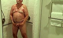 whoa grandpa's sexy shower flashes everything to peeping neighbors!!