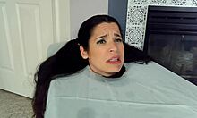 Can you handle this bound milf's deepthroat gag fest?