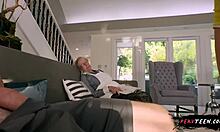 Big Ass Pervy Teen Sneaks Fuck Next to Sleeping Granny!