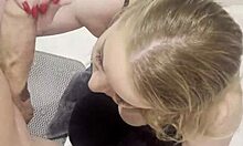 Blonde milf bathes stepson deepthroat after husband leaves!