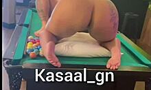 Brazilian wife gapes ass for old husband's monster cock