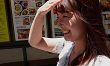 Submissive Japanese babe cheats with boss raw doggystyle creampie part 1