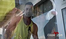 maria and mariana ride rough work buddies in tattooed threesome pussy slam