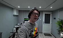 nerd pervert gives blowjob in tattooed mmf casting audition trailer