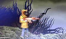 Amateur cutie flaunts her perky small tits close-up