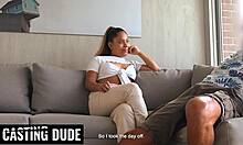 Thick Big Tits Latina Slut's Tight Pussy Stretched Rough with Face Fucking and Doggy!