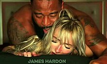Hotwife Blonde Spreads For Thick BBC Breeding In Bareback Interracial Session
