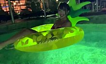 hina 22yo college student part 2 frolics at hotel night pool