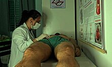 Nurse notices patient's massive erection—what steamy foreplay follows in the hospital room?