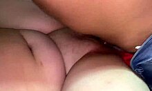 follo el coño de mi hermanastra's tight latina pussy while her big tits bounce wildly in homemade interracial