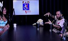 naughty tattooed latina tifany rocha teases in see-through casting interview