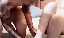 Boyfriend shares me with neighbor I suck his cock deep and dirty