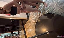 big ass blonde aline novak sandwiched by two guys doggystyle