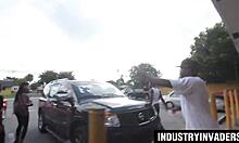 Latina Milf Whore Deepthroats Monster Black Cock Sloppy on Florida Street Corner!