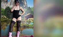 Slim Blonde's Gorgeous Booty Hairy Pussy Legs in Nylon Stockings Toys Foot Fetish Poses