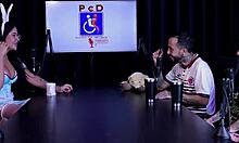 naughty tattooed latina tifany rocha teases in see-through casting interview