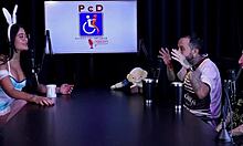 naughty tattooed latina tifany rocha teases in see-through casting interview