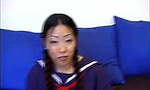 Young 18yo asian pussy milks old cock to massive orgasm explosion