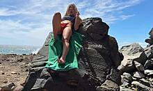 heart pounding risky public beach fuck with perfect blonde teen 18+ body