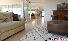 stepsis bailey brooke can't stop teasing bro's monster cock!