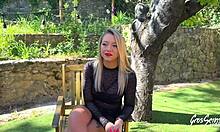 ashley jolie slurps cock like a total queen in lingerie damn