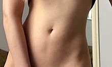 omg cute petite teen fingers shaved pussy to squirting orgasm 😍🔥