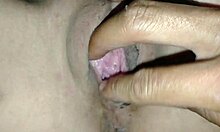 that pure horny girl shoves cock deep in her tight wet slit till he explodes