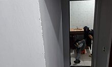 wife cheats raw with plumber rough banging behind hubby!