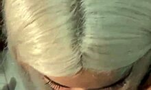 blonde halloween WITCH hypnotizes with DEEPTHROAT on MONSTER COCK pov