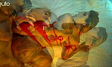 blonde big ass slips bikini aside for sneaky doggy anal creampie thrill