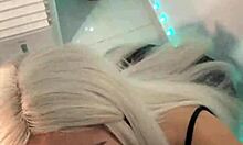 blonde halloween WITCH hypnotizes with DEEPTHROAT on MONSTER COCK pov