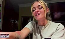 petite blonde milf fingers twat spanks nipples pov sassy mature