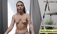 Petite Mature Thalia Rhea Sucks Charles Dera's Huge Dick After Pussy Fingering