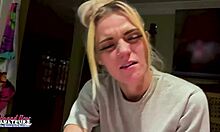 petite blonde milf fingers twat spanks nipples pov sassy mature