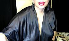 aimee paradise hot milf spreads wide fucks dildo deep in chair bitch