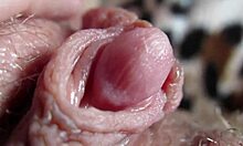 Close-Up View of Her Pulsing Big Clit During Intense Orgasm